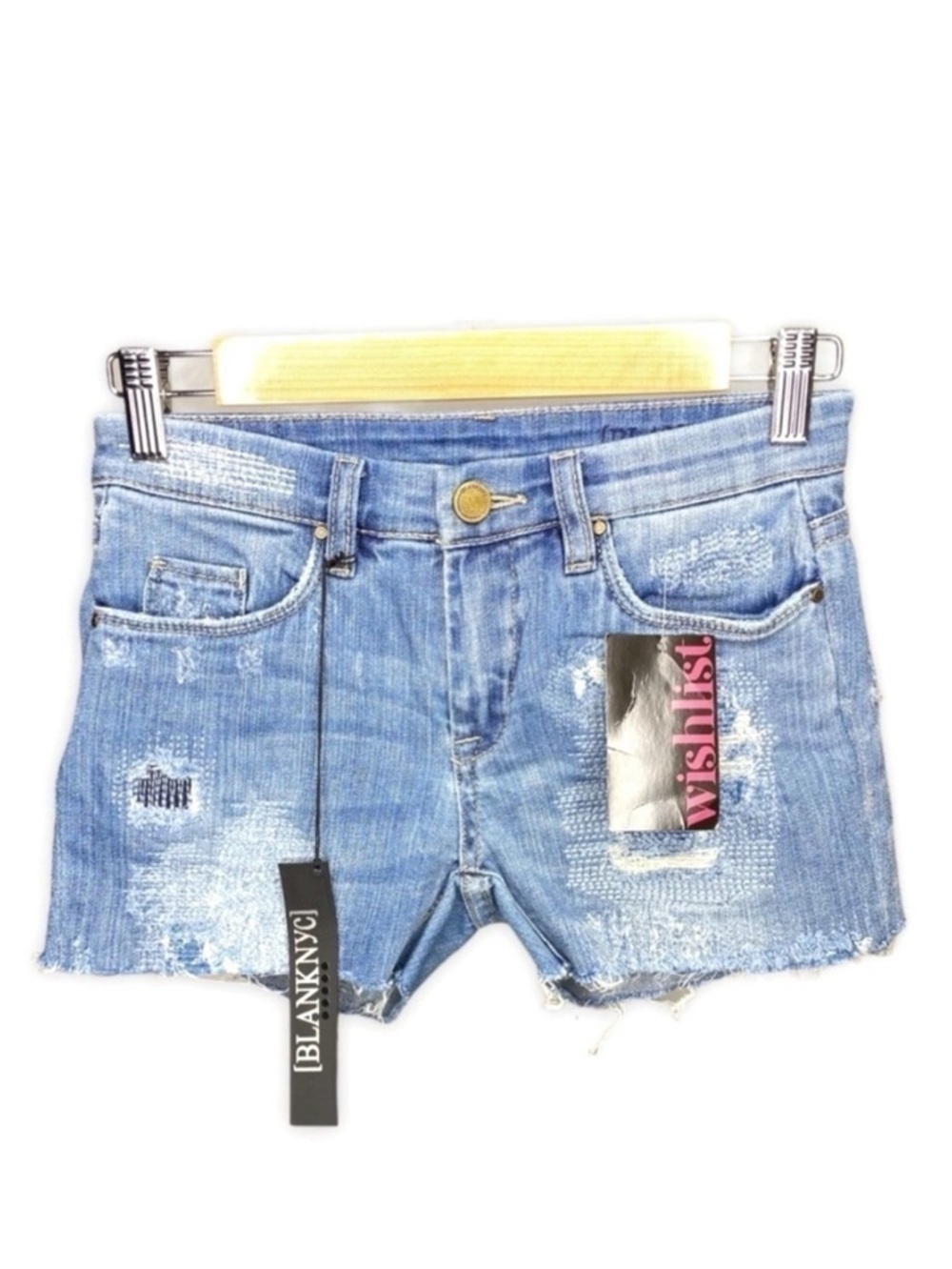 Blank NYC Jean Shorts βBits And Piecesβ Denim Size 25 = 2 nyc cutoff New NWT